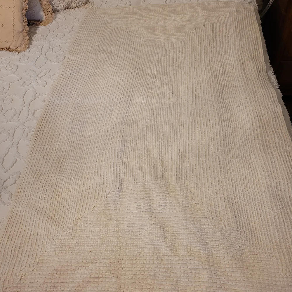 Plush Cream Shag Rug